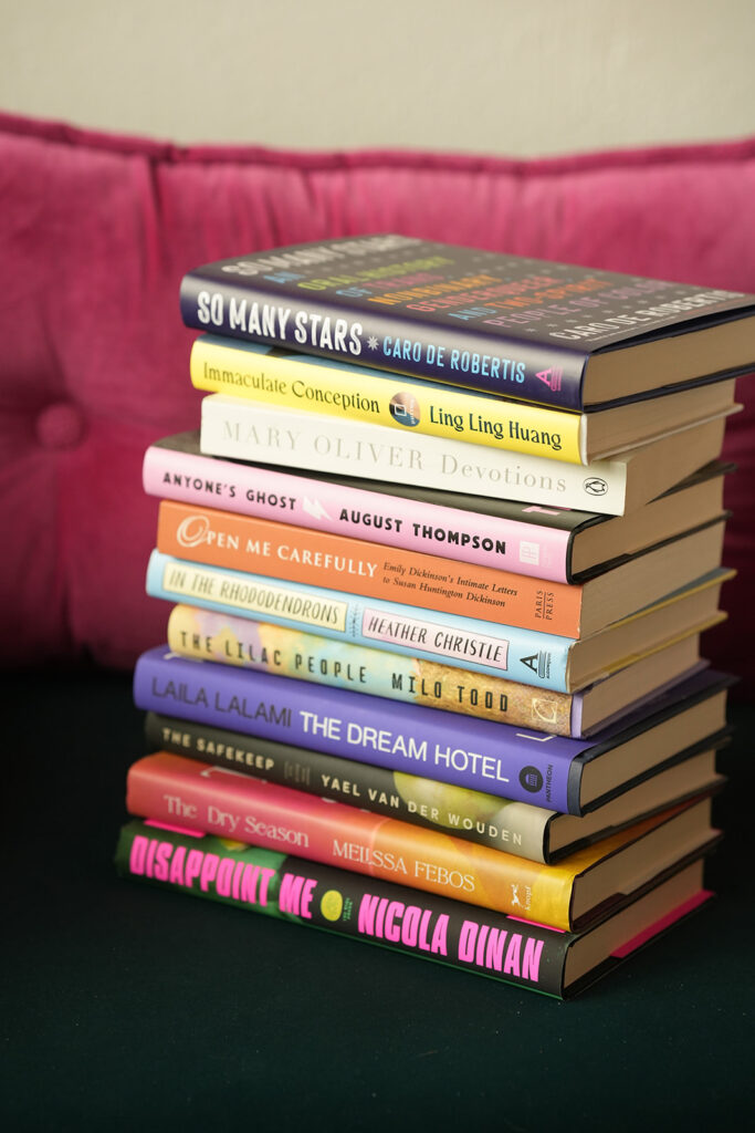 Photo of books hand-picked by Dylah